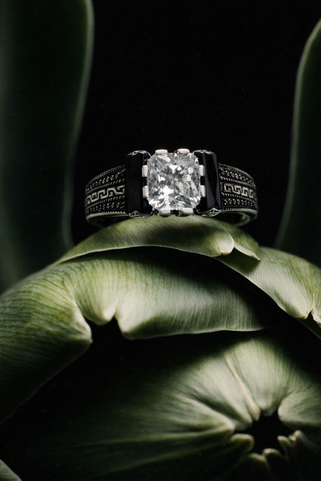 Legacy Men’s Lab Diamond Silver Ring