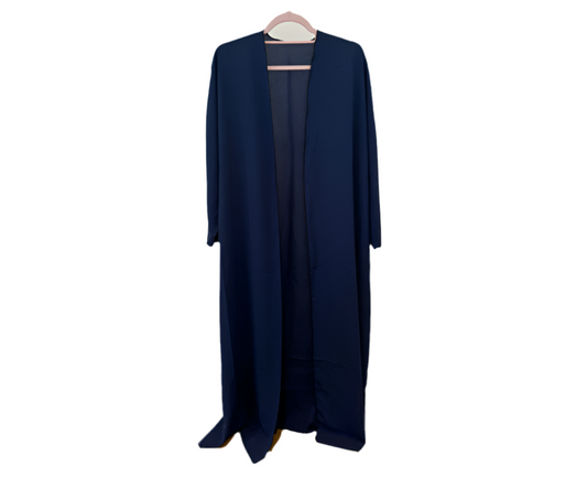 Royal Blue Satin Abaya