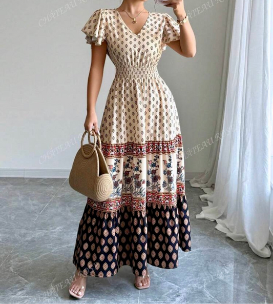 Cream Breeze Summer Maxi Dress – Light, Modest & Effortlessly Chic