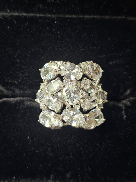 Radiant Cascade Statement Ring