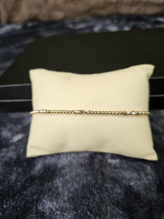 18K Gold Plated Beaded Bracelet