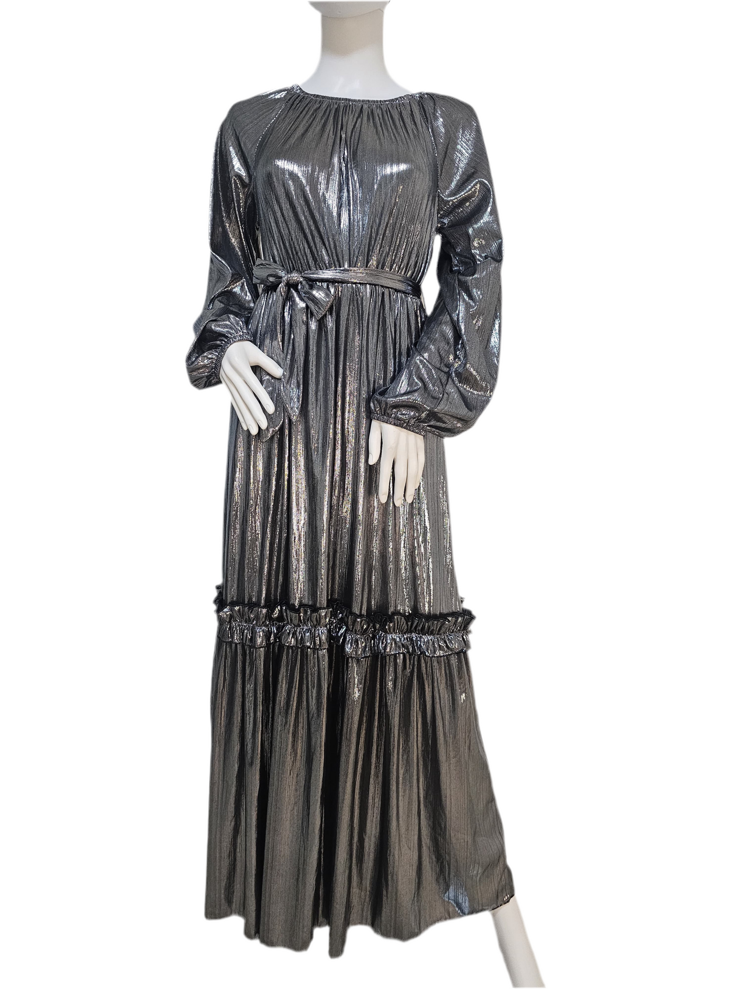 Lustre Luxe Gown - Moonlight Silver/Champagne Glow