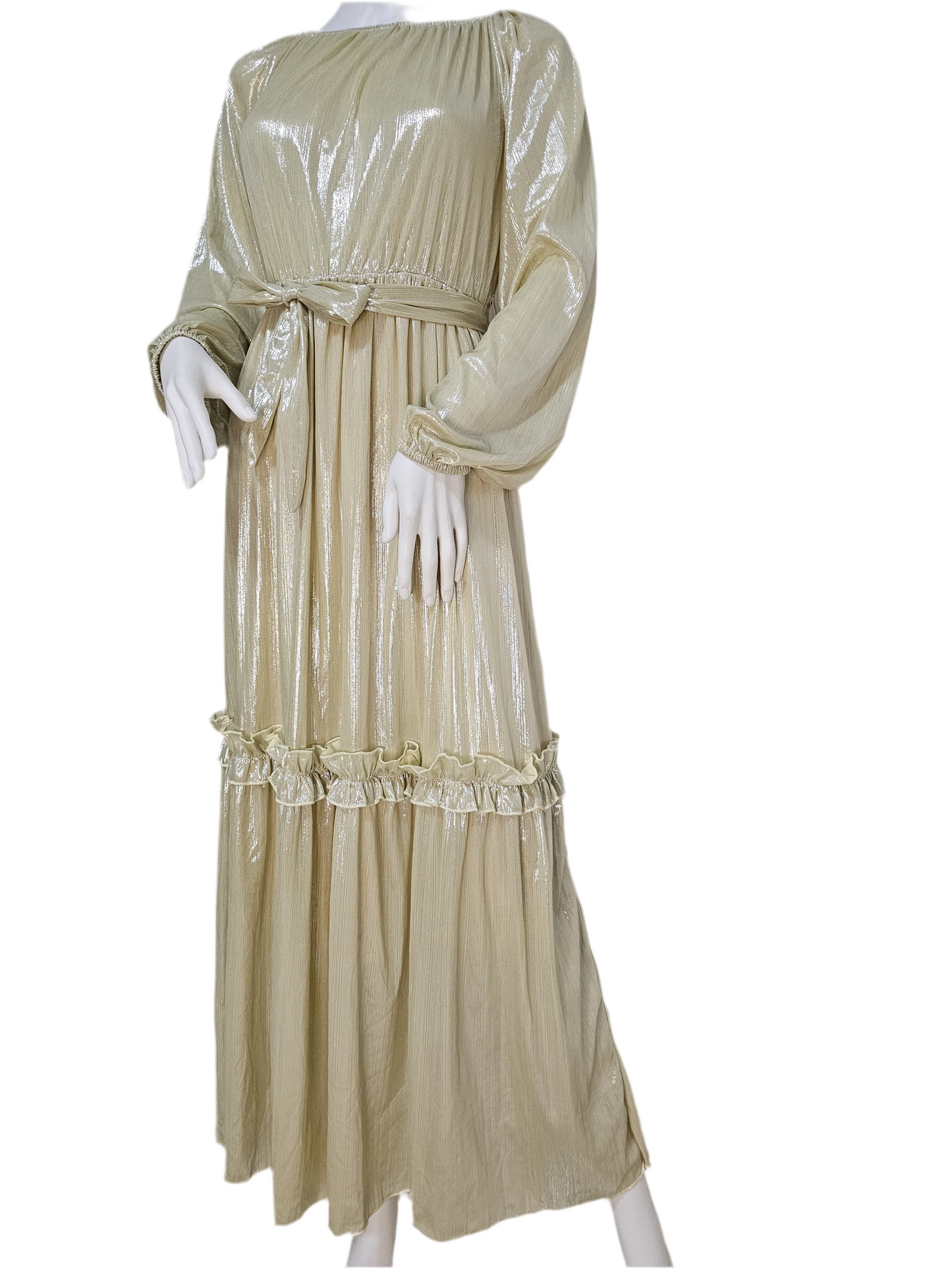 Lustre Luxe Gown - Moonlight Silver/Champagne Glow