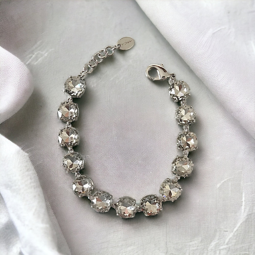 10mm Round Swarovski Element Crystal Tennis Bracelet