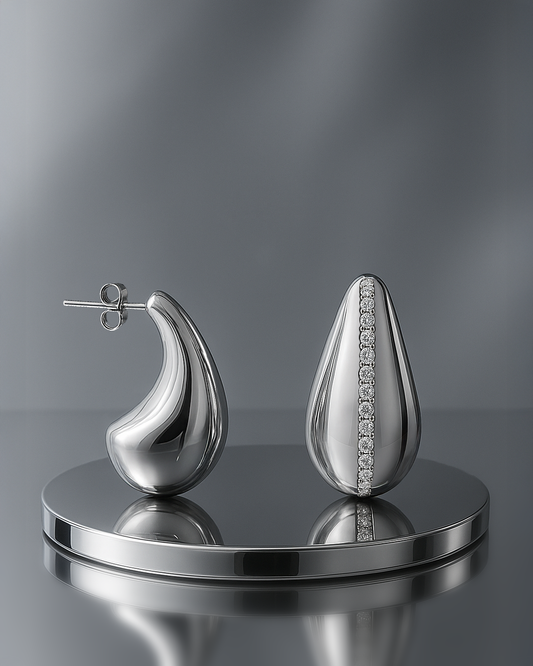 Glisten & Glow: Water Drop CZ Earrings