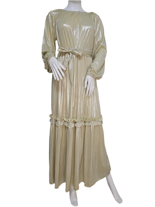 Lustre Luxe Gown - Moonlight Silver/Champagne Glow