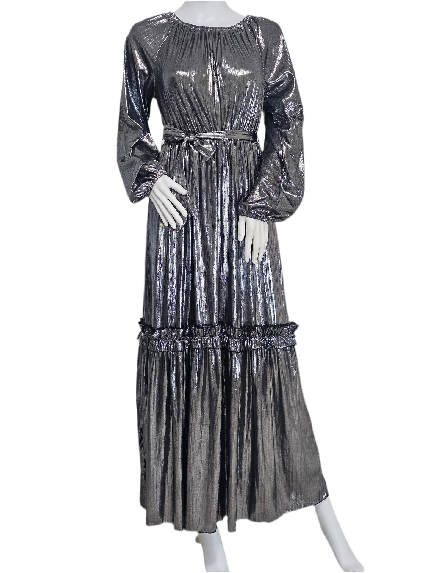 Lustre Luxe Gown - Moonlight Silver/Champagne Glow