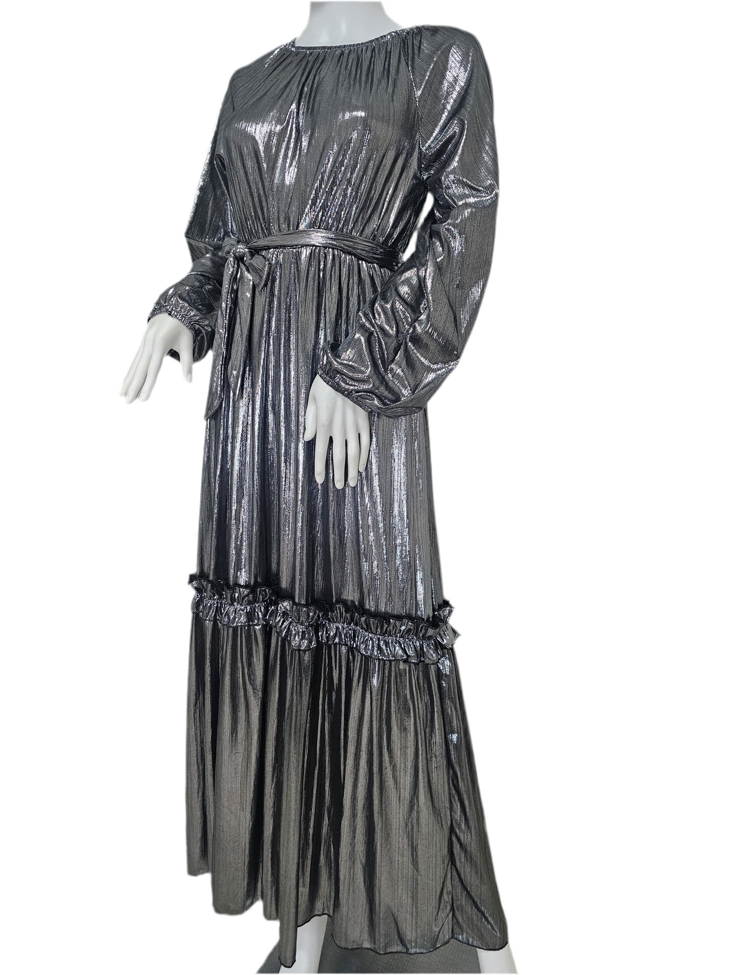 Lustre Luxe Gown - Moonlight Silver/Champagne Glow