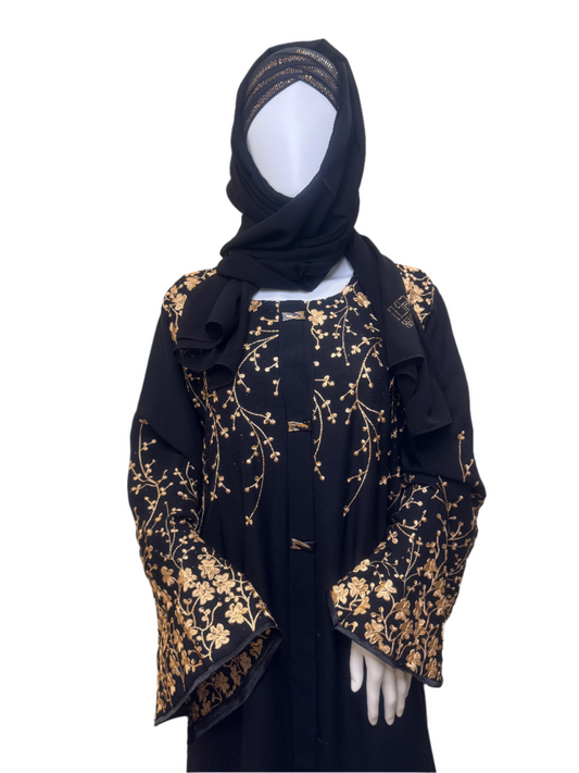 Midnight Gold Abaya
