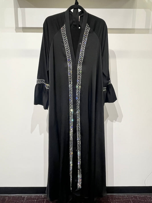 Premium Satin Crepe Silk-Blend Fabric (Soft Luxury Finish, Lightweight Flowing Drape)