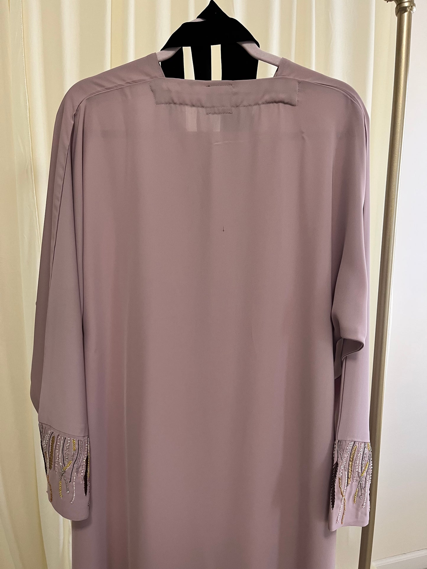 wilight Orchid Nida Abaya | Soft Royal Elegance