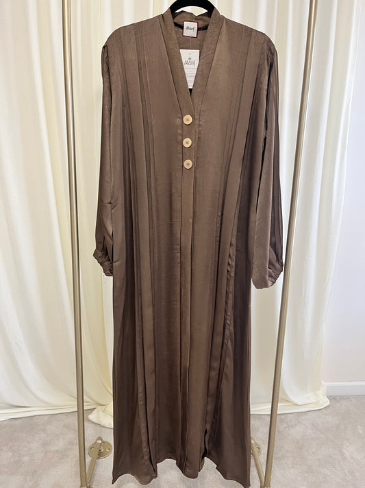 Luxury Bronze Textured Longline Dress