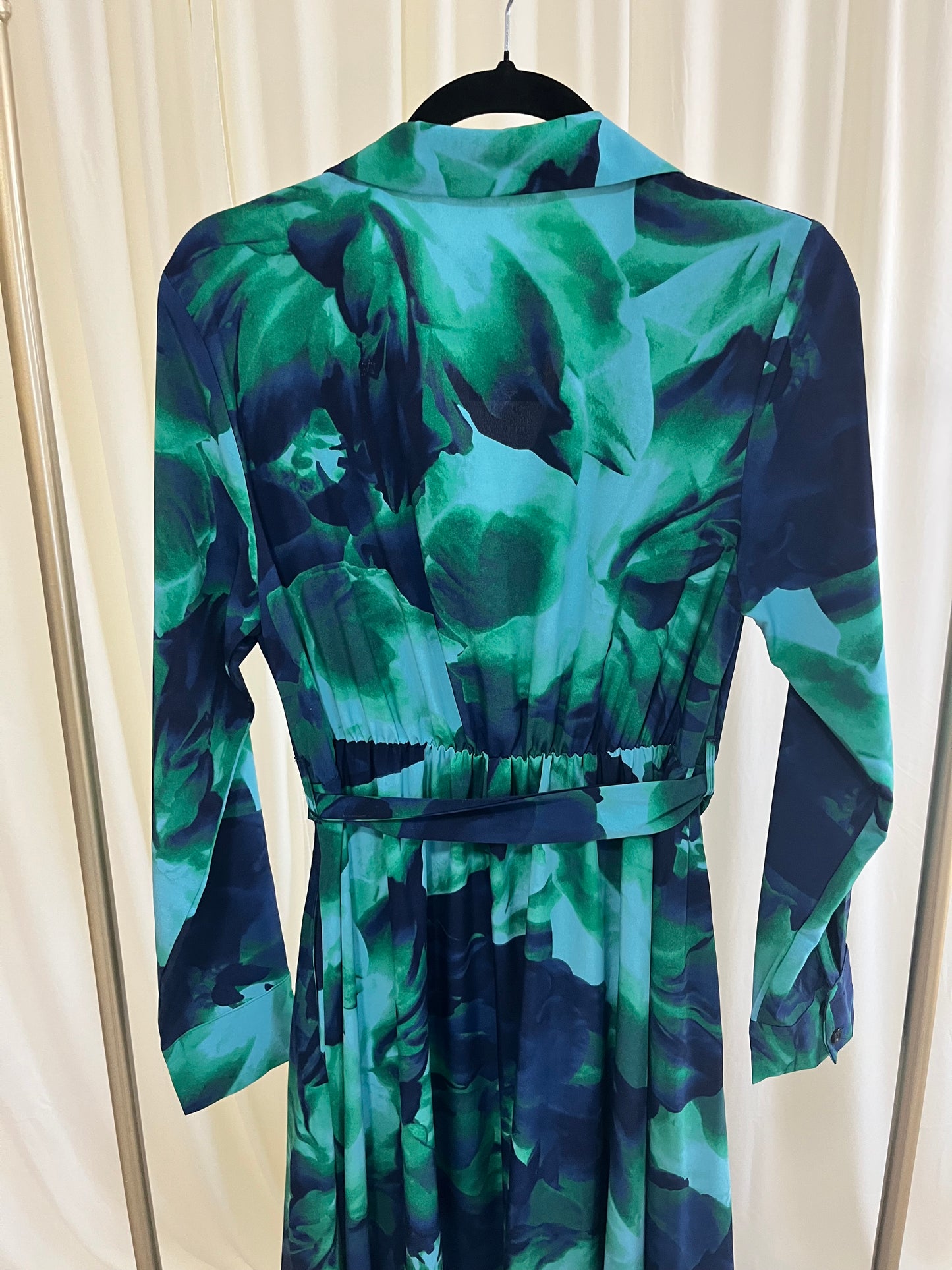 Peacock Garden Flow Dress