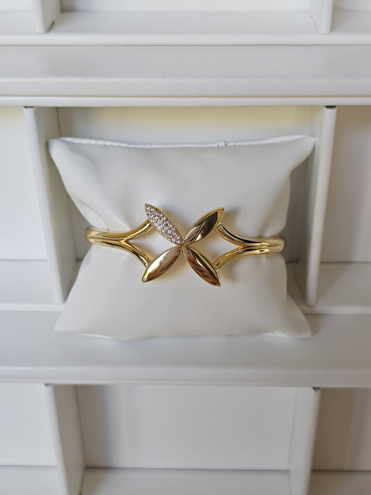 Flower Bracelet | Stainless Steel | 18K Gold Plated