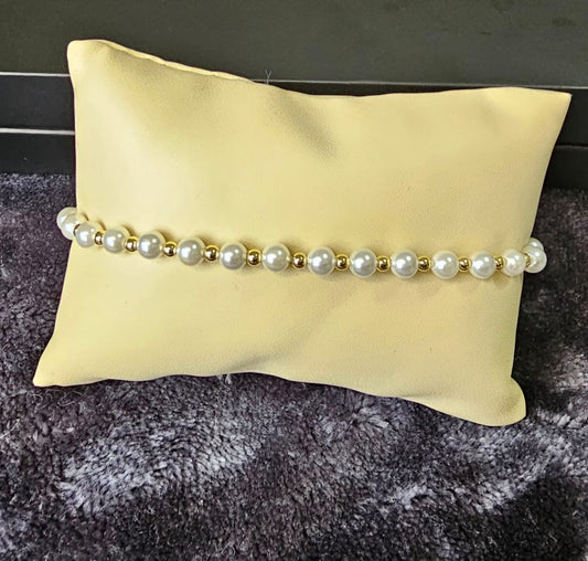 Luna Glow 18K Gold Plated 3MM Pearl Bracelet