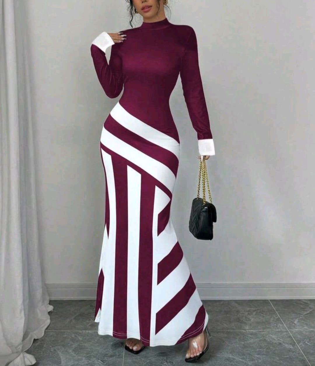 Red And White Straps Body-con