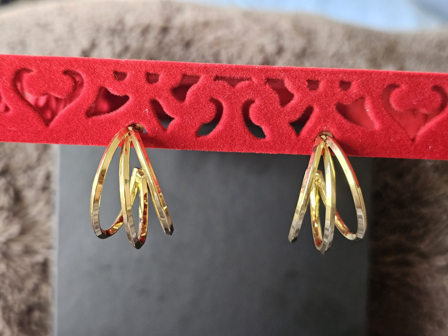 Trio Gleam Hoop Earrings