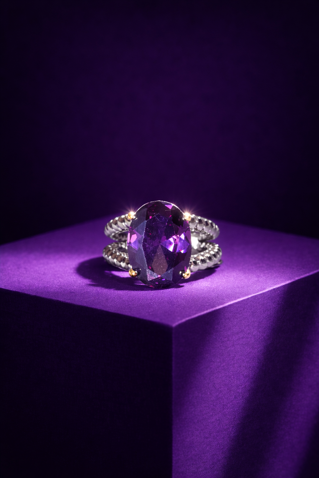 Vibrant Crystal Statement Ring – Eye-Catching Gemstone Design
