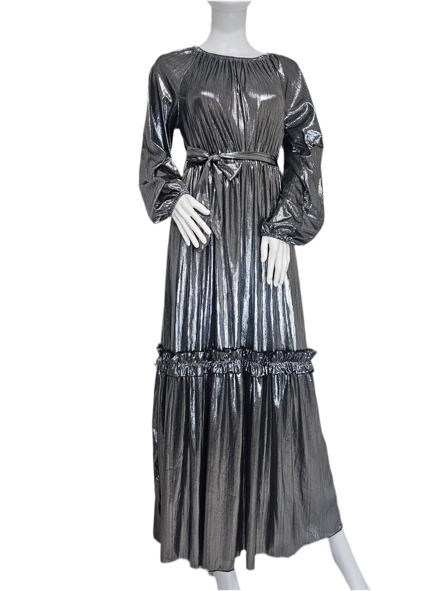 Lustre Luxe Gown - Moonlight Silver/Champagne Glow