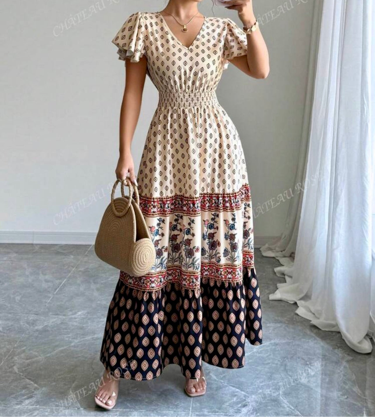 Cream Breeze Summer Maxi Dress – Light, Modest & Effortlessly Chic