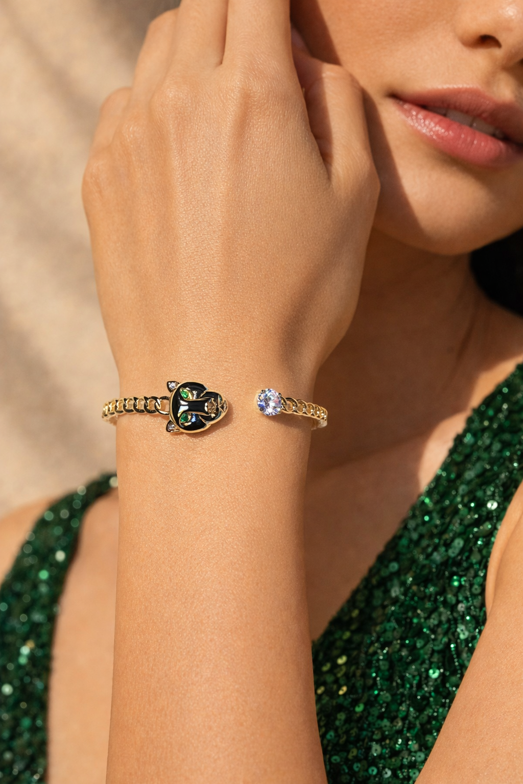 Powerful Panther Bracelet – Iconic Luxury Panther Cuff with Bold Statement Design