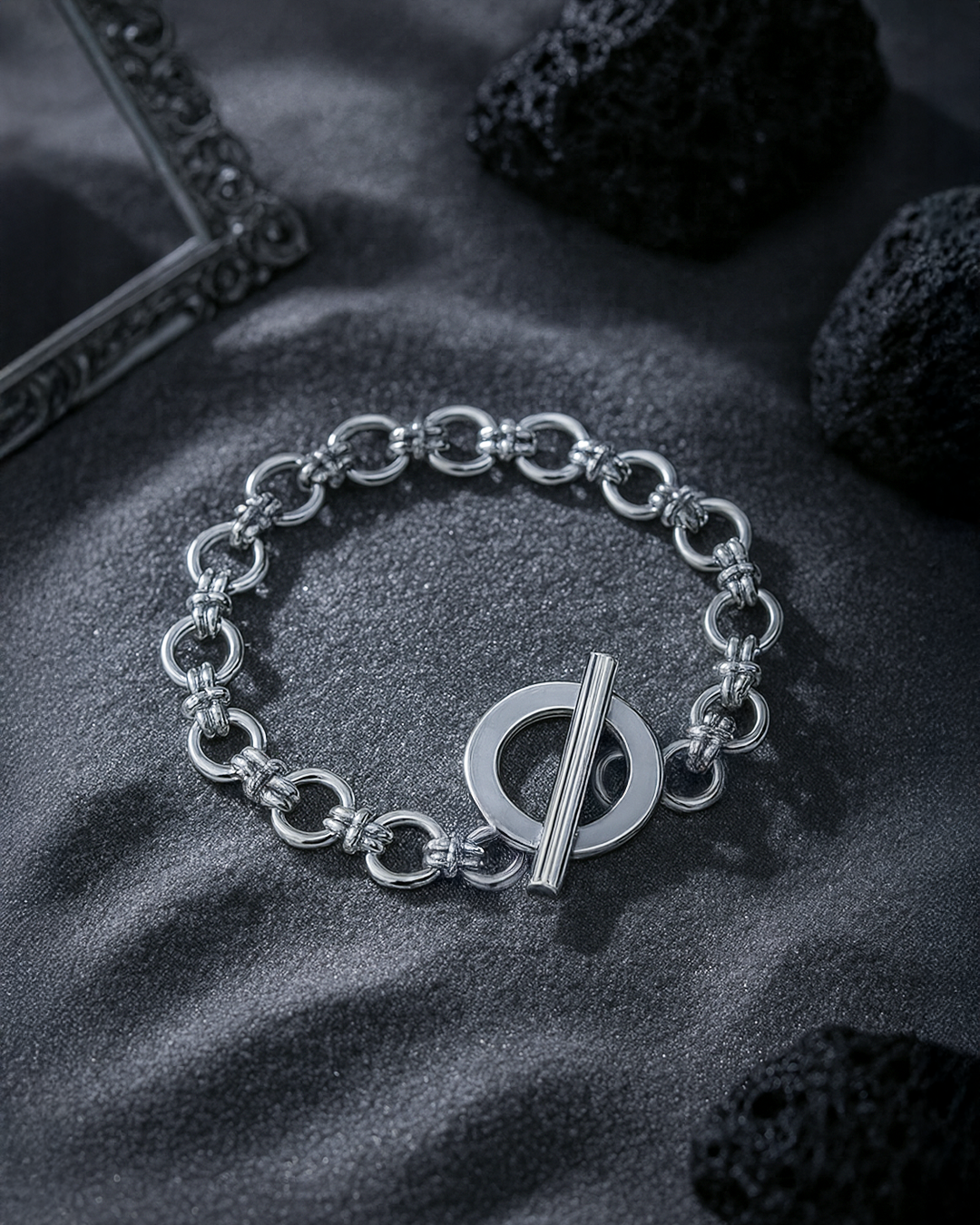 Gold Plated Toggle Link Bracelet – Anti-Tarnish, Hypoallergenic, Bold Statement Jewelry by Al Zarif