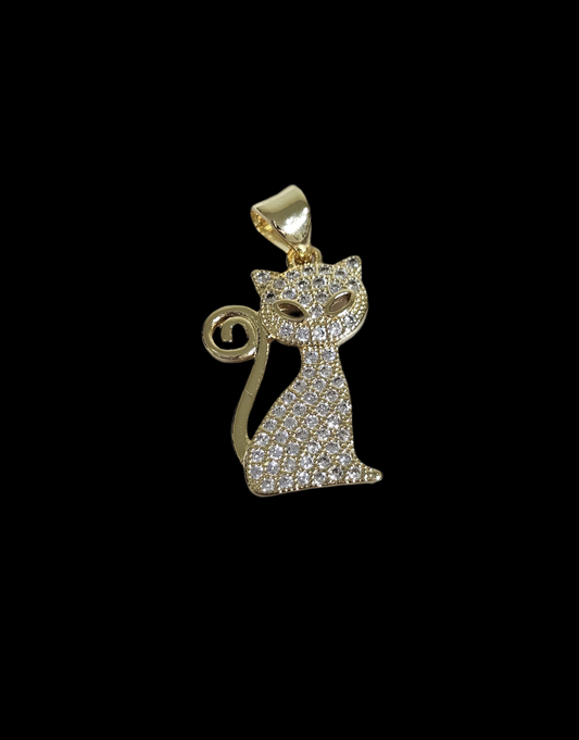 Glamour Paws Charm – Gold Plated Cat Pendant