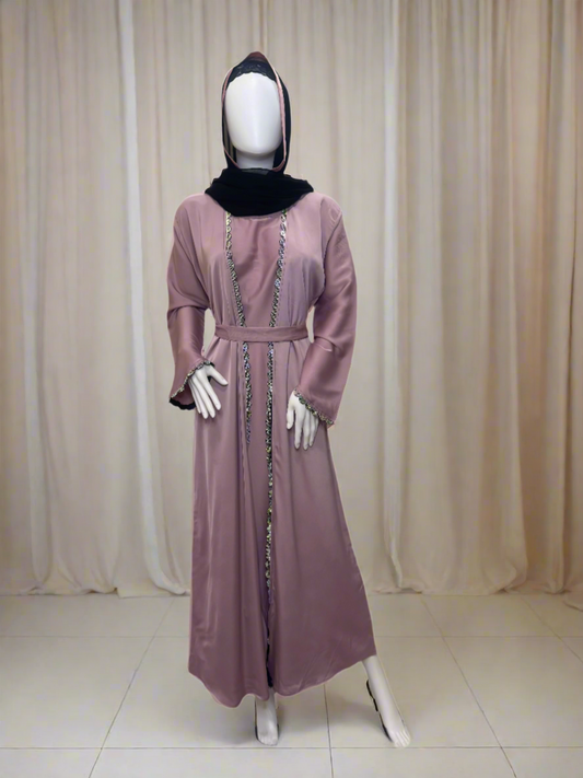 Blush Elegance Abaya