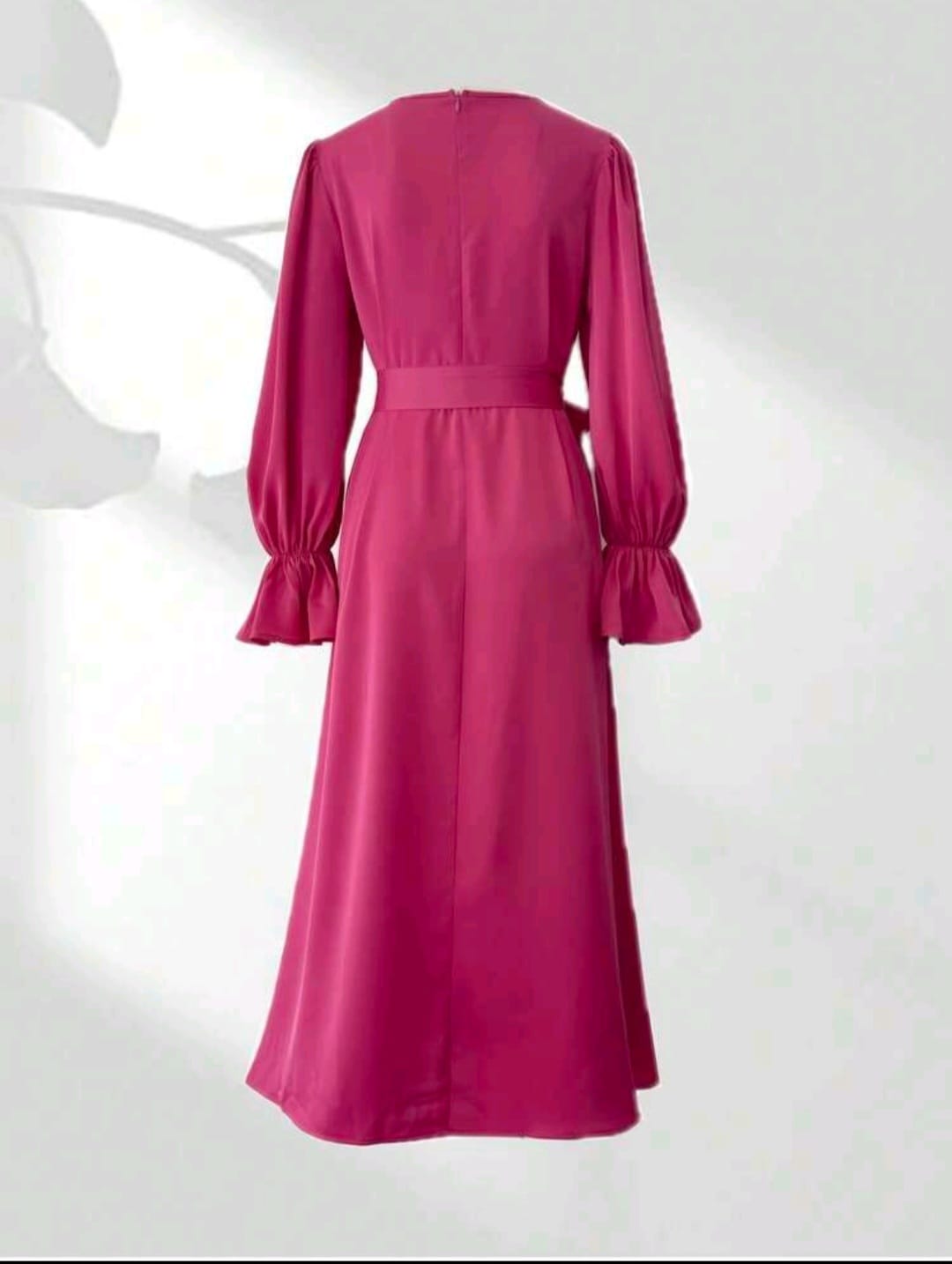 Hot Pink Satin Dress