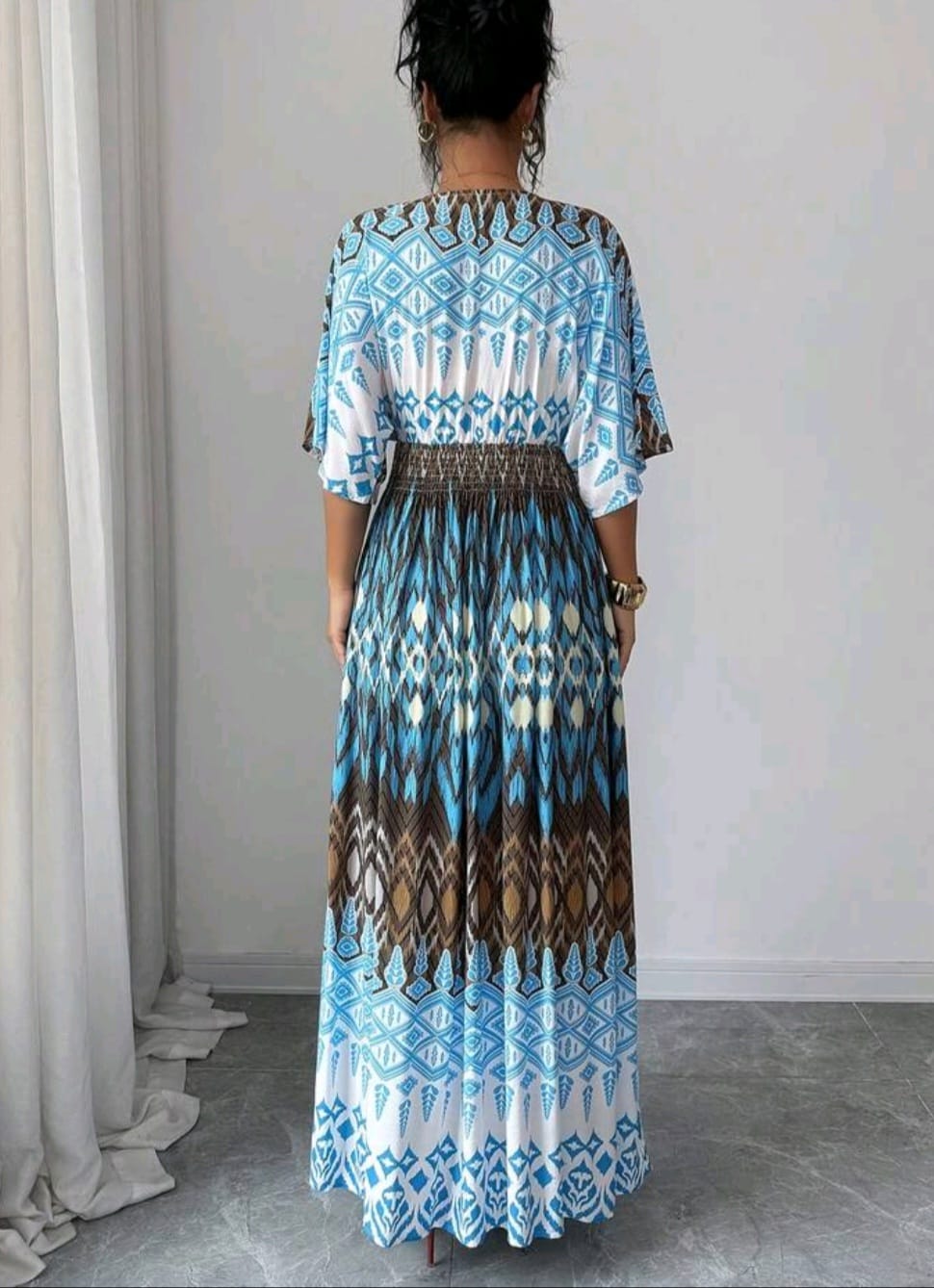 Summer Viscose Gown Multi color S1 / M