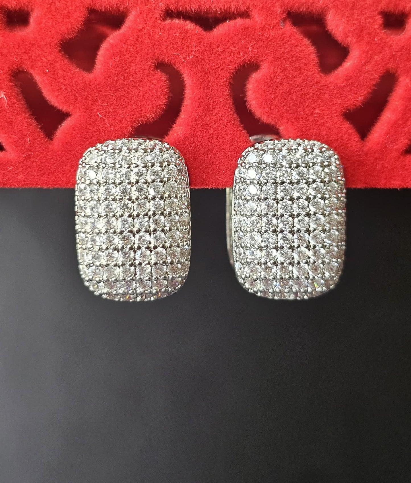 Radiant Grace Silver Diamond Ear Cuff