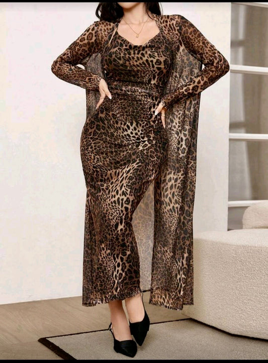 Leopard Print Two Piece