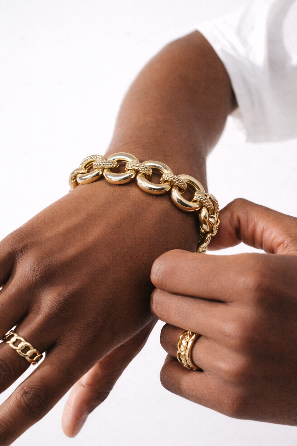 Gold Tone Chain Bracelet