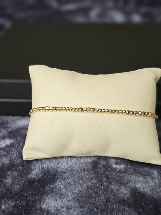 18K Gold Plated Beaded Bracelet