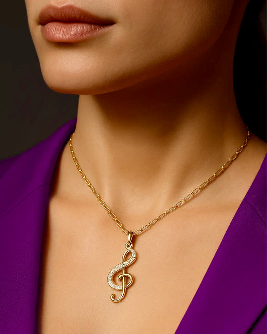Soul of the Song: Treble Clef Pendant for True Music Lovers