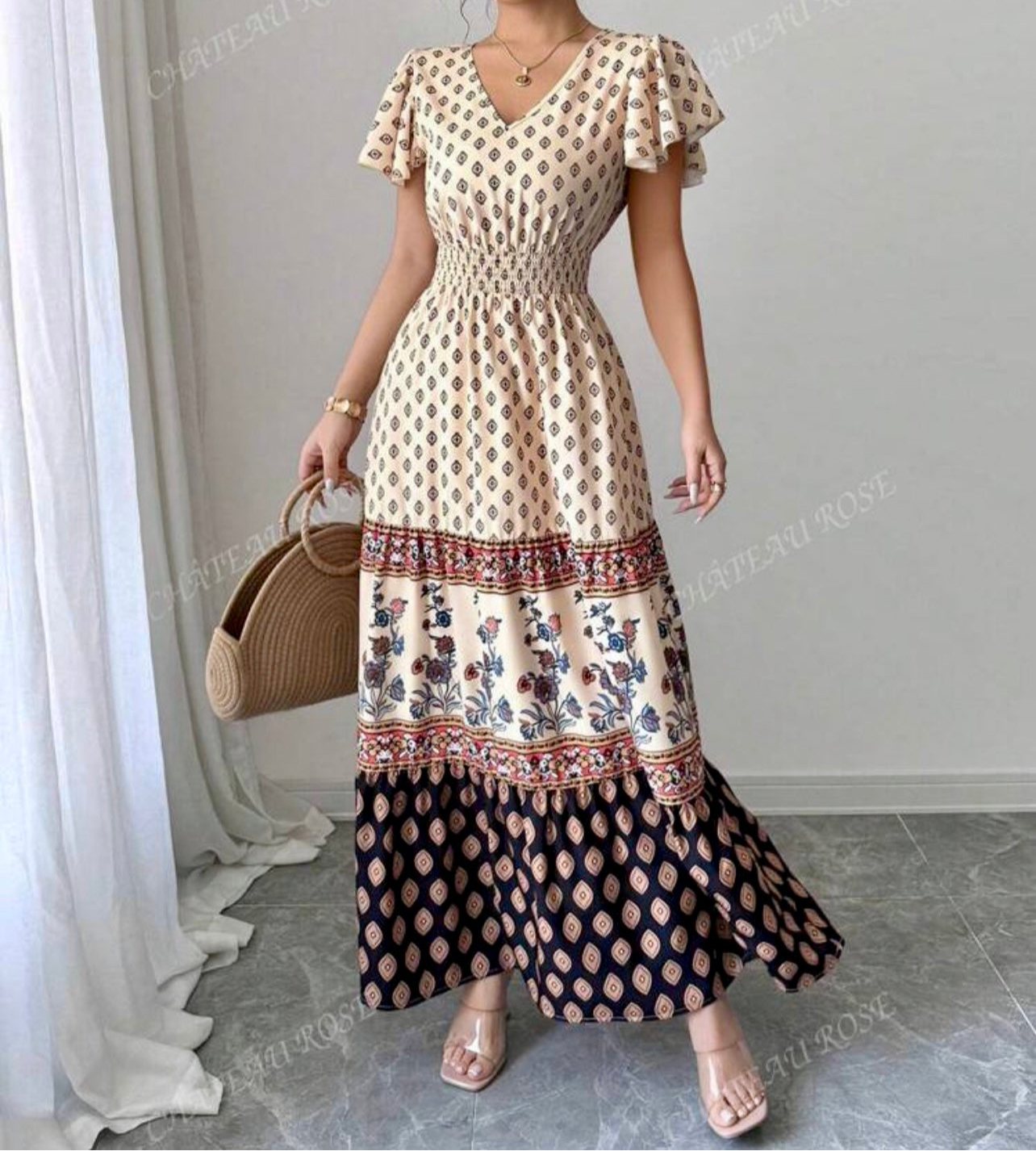 Cream Breeze Summer Maxi Dress – Light, Modest & Effortlessly Chic