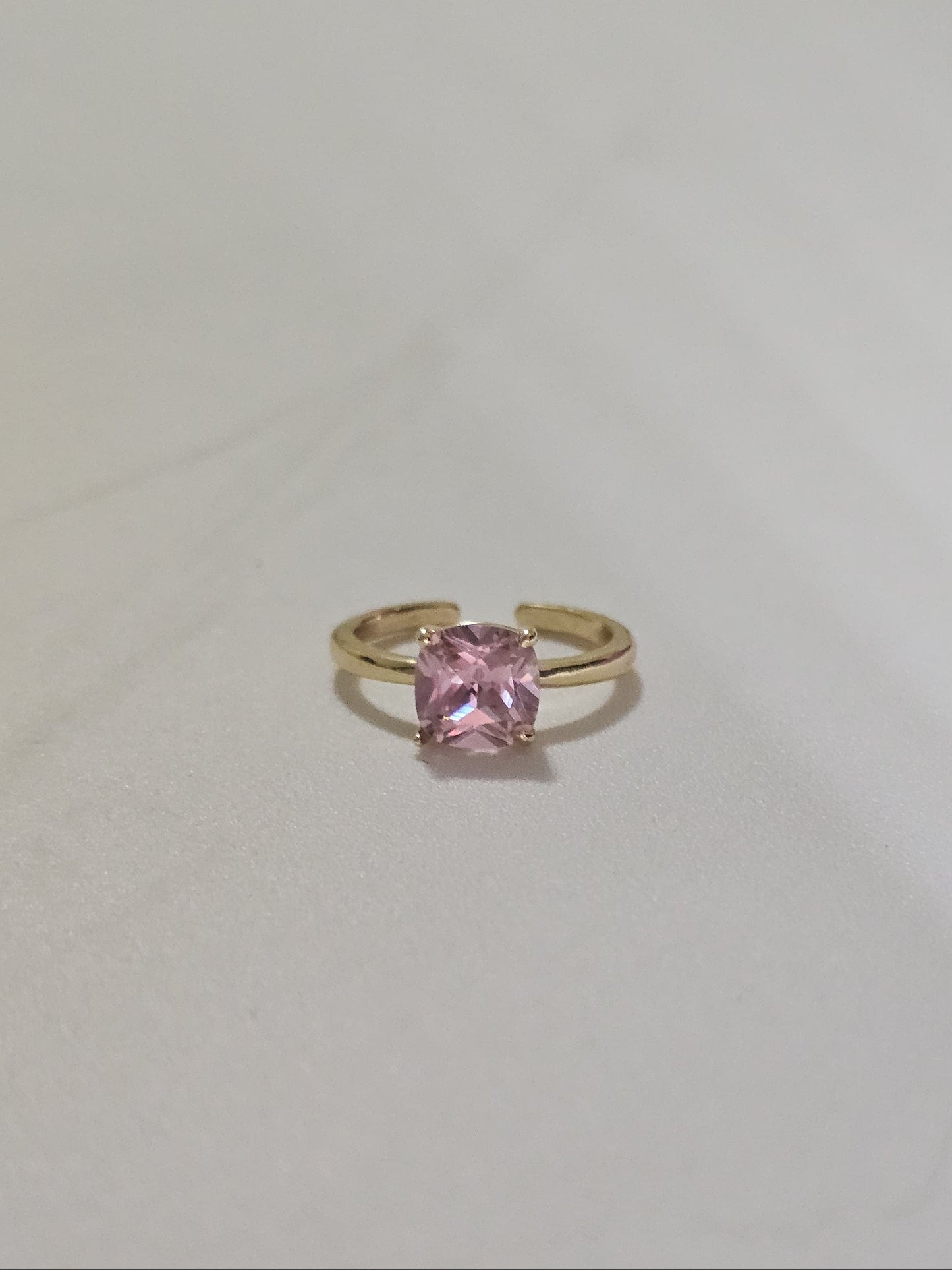 Blush Gemstone Ring – Statement Design