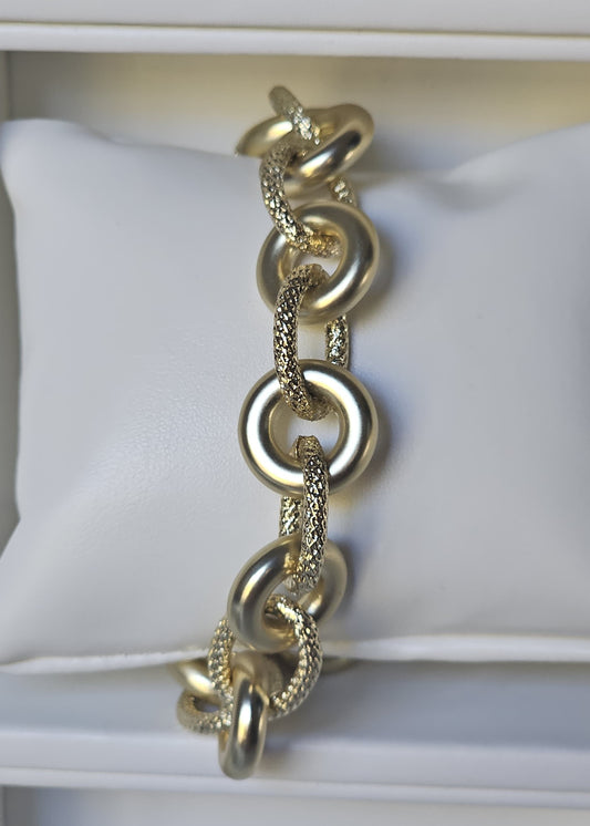 Gold Tone Chain Bracelet