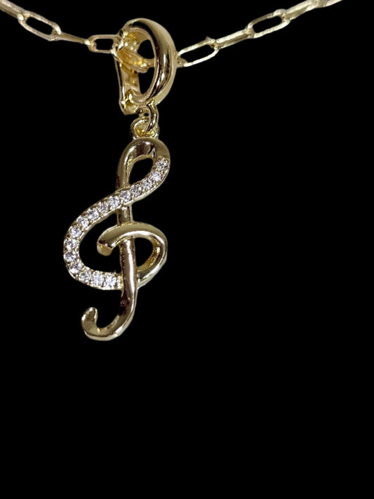 Soul of the Song: Treble Clef Pendant for True Music Lovers