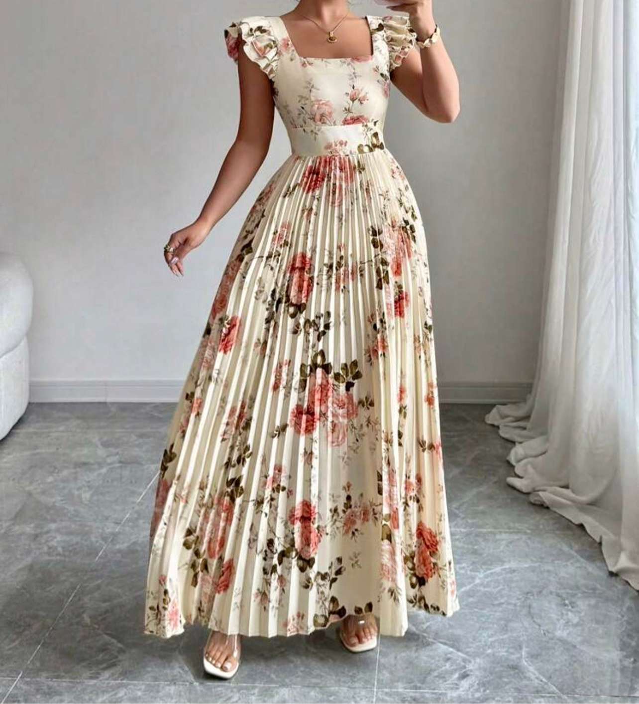 Princess Flora Layered Chiffon Gown