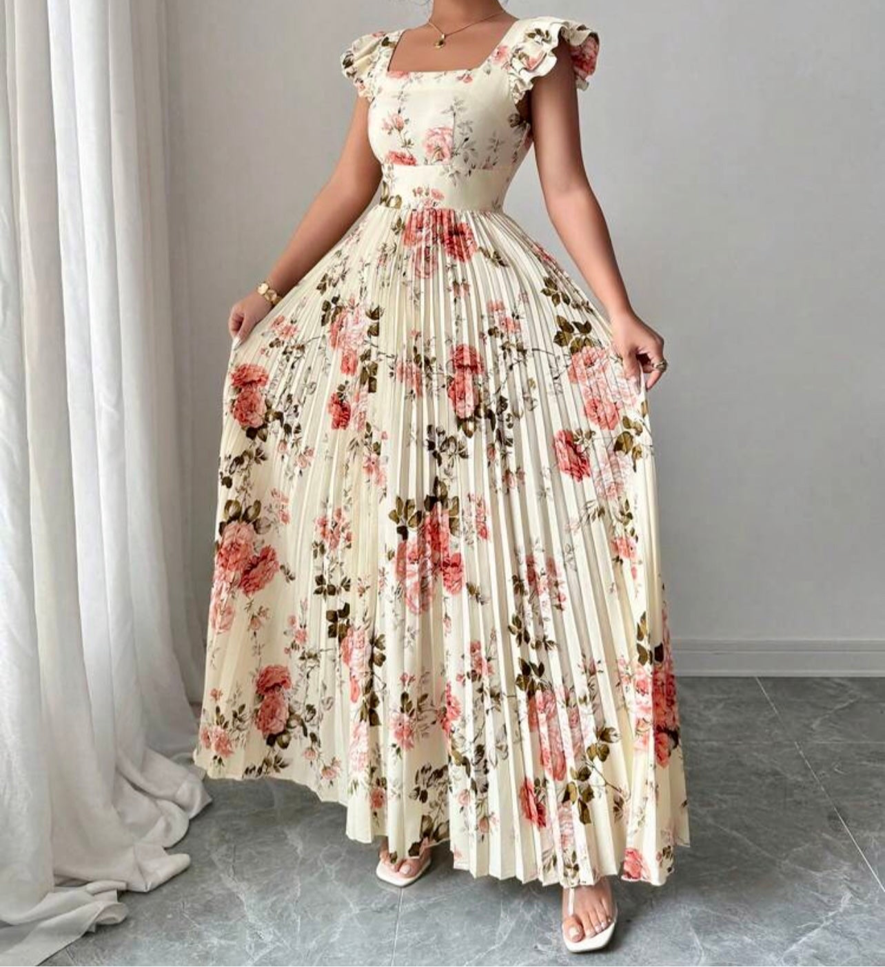 Princess Flora Layered Chiffon Gown