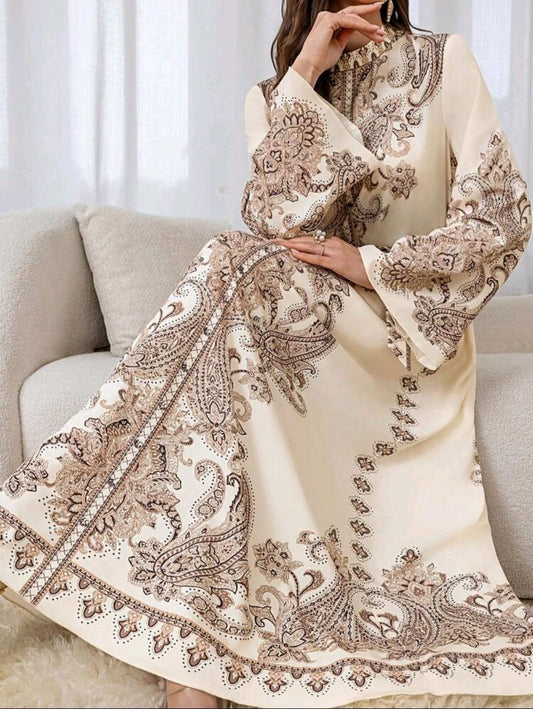 Elegant Girl Paisley Dress