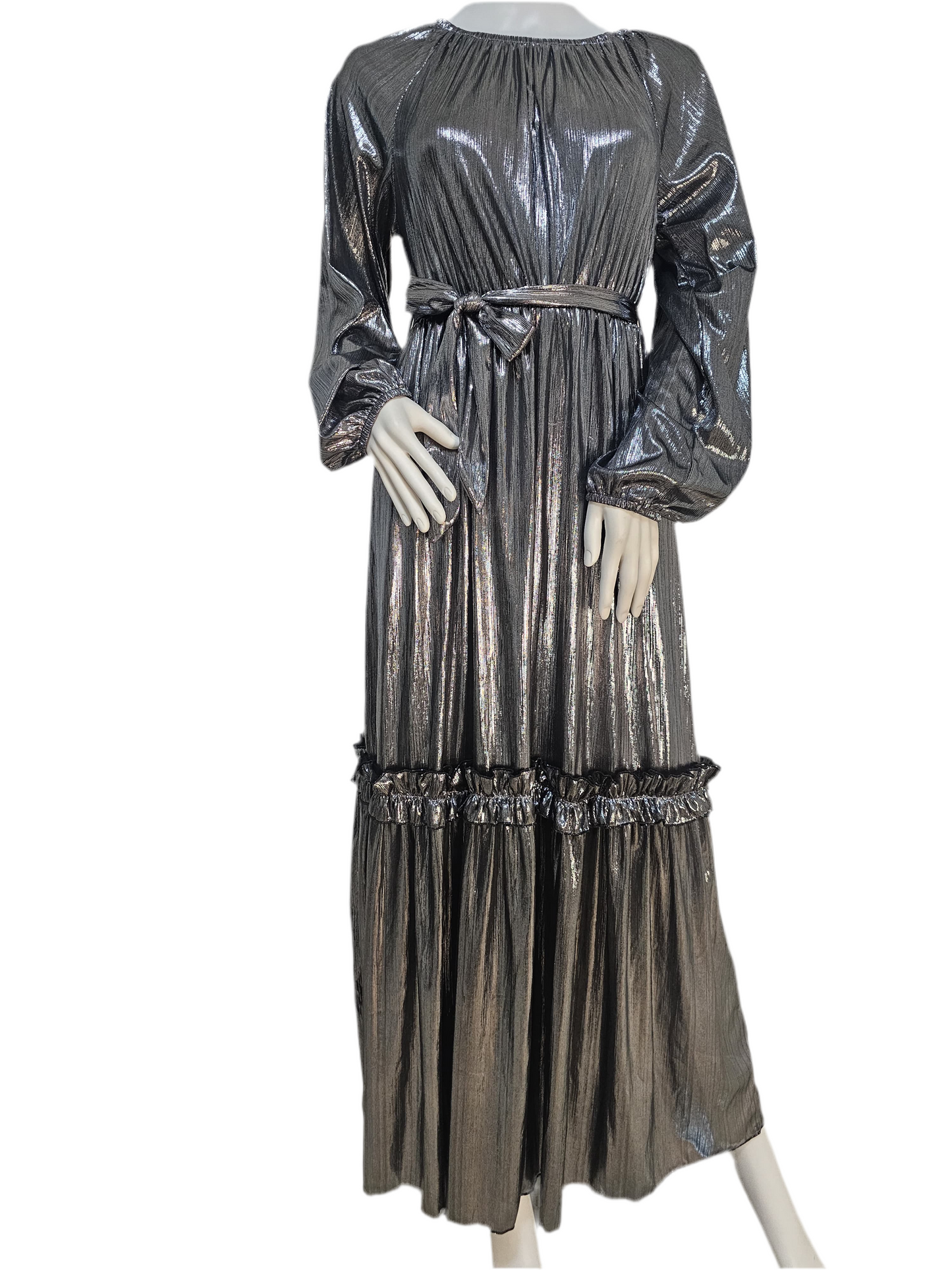 Lustre Luxe Gown - Moonlight Silver/Champagne Glow