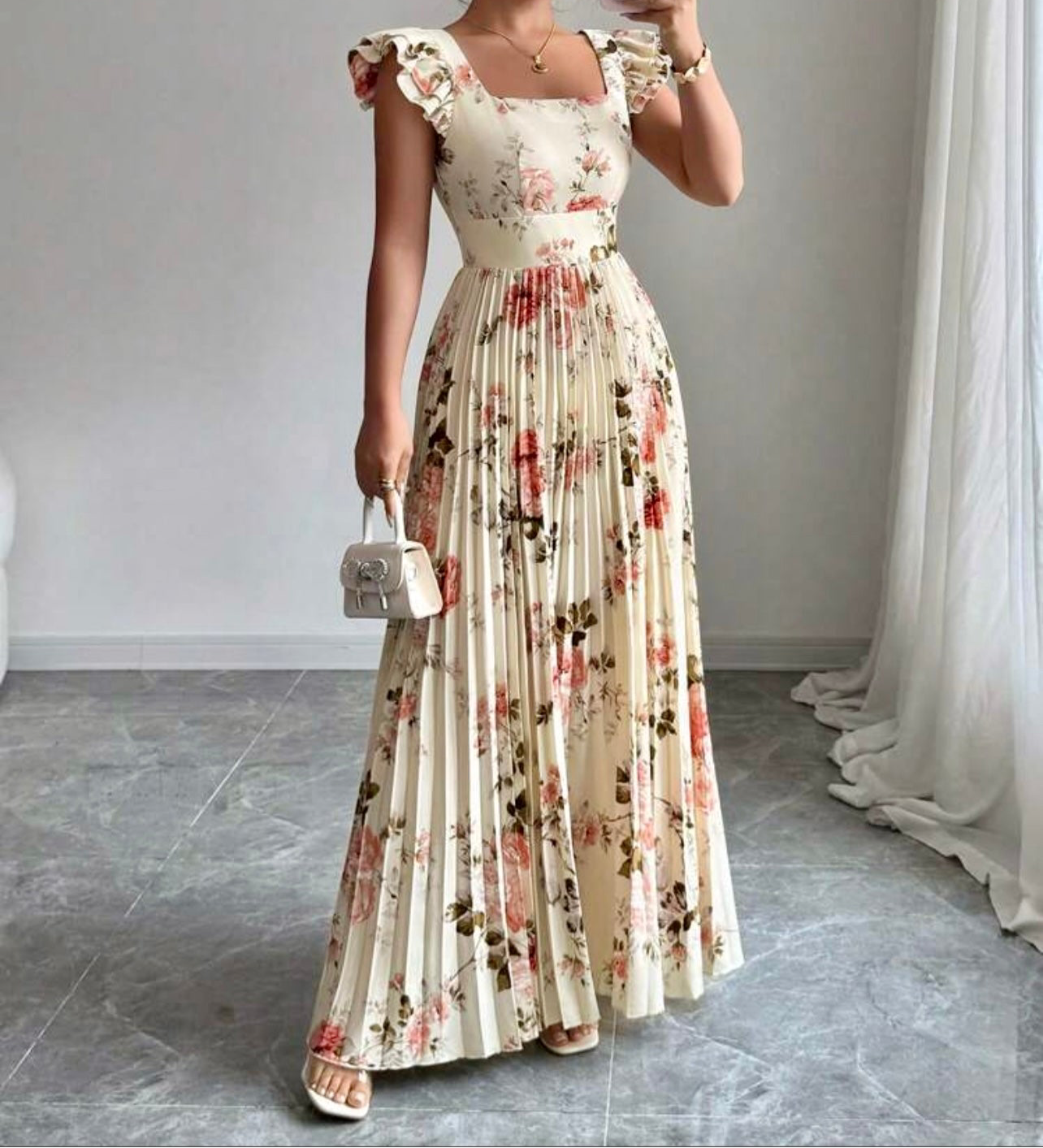 Princess Flora Layered Chiffon Gown