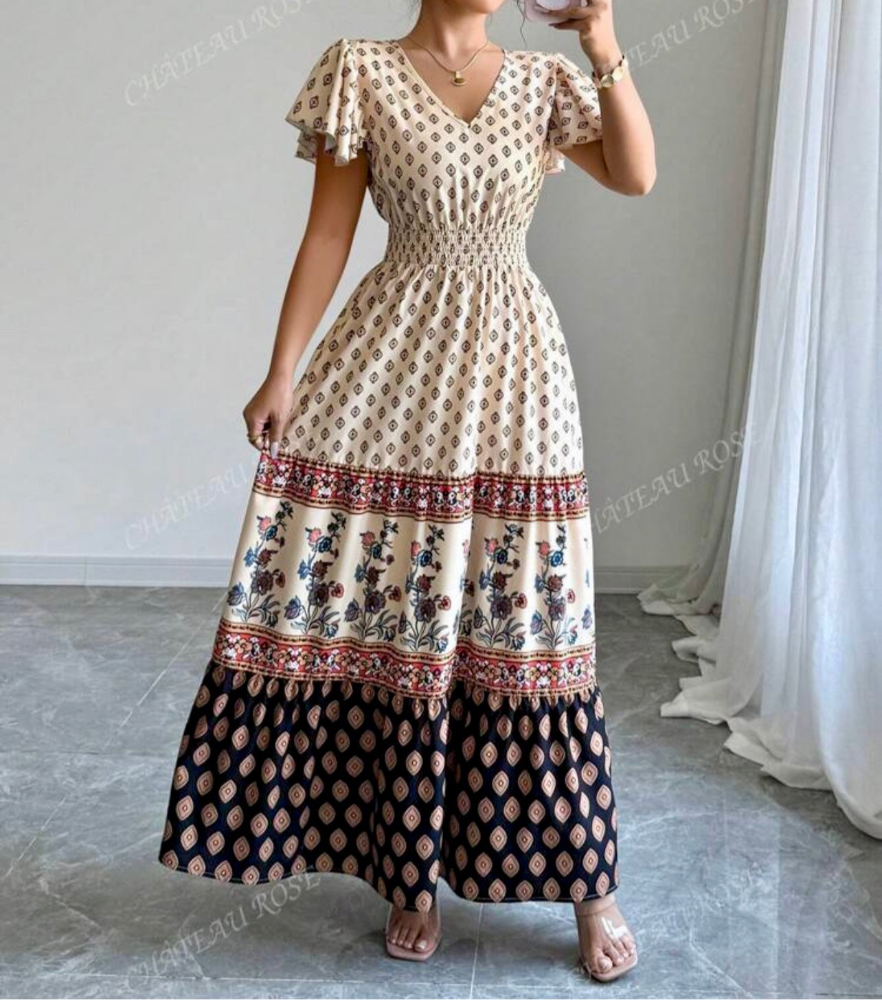 Cream Breeze Summer Maxi Dress – Light, Modest & Effortlessly Chic