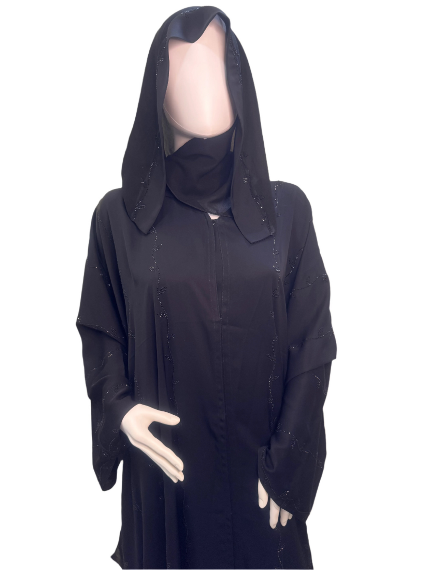 Satin Black Abaya