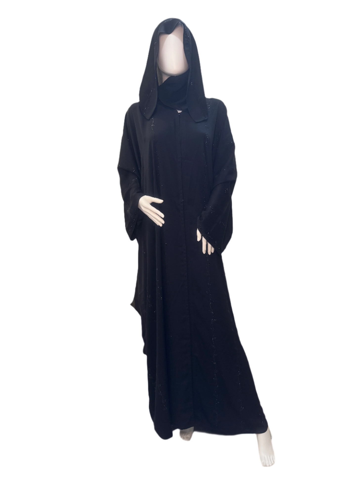 Satin Black Abaya