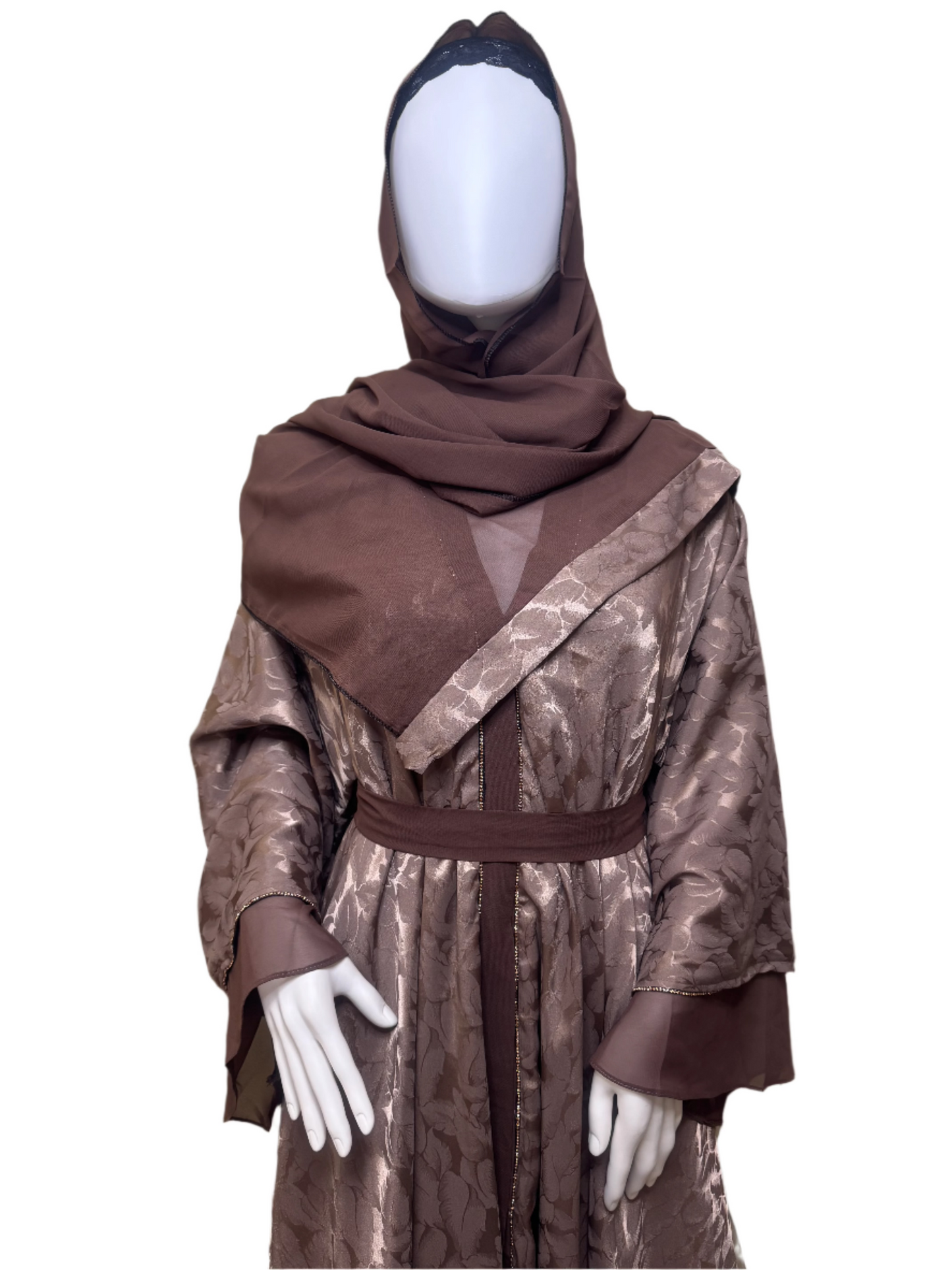 Mocha Luxe Designer Abaya