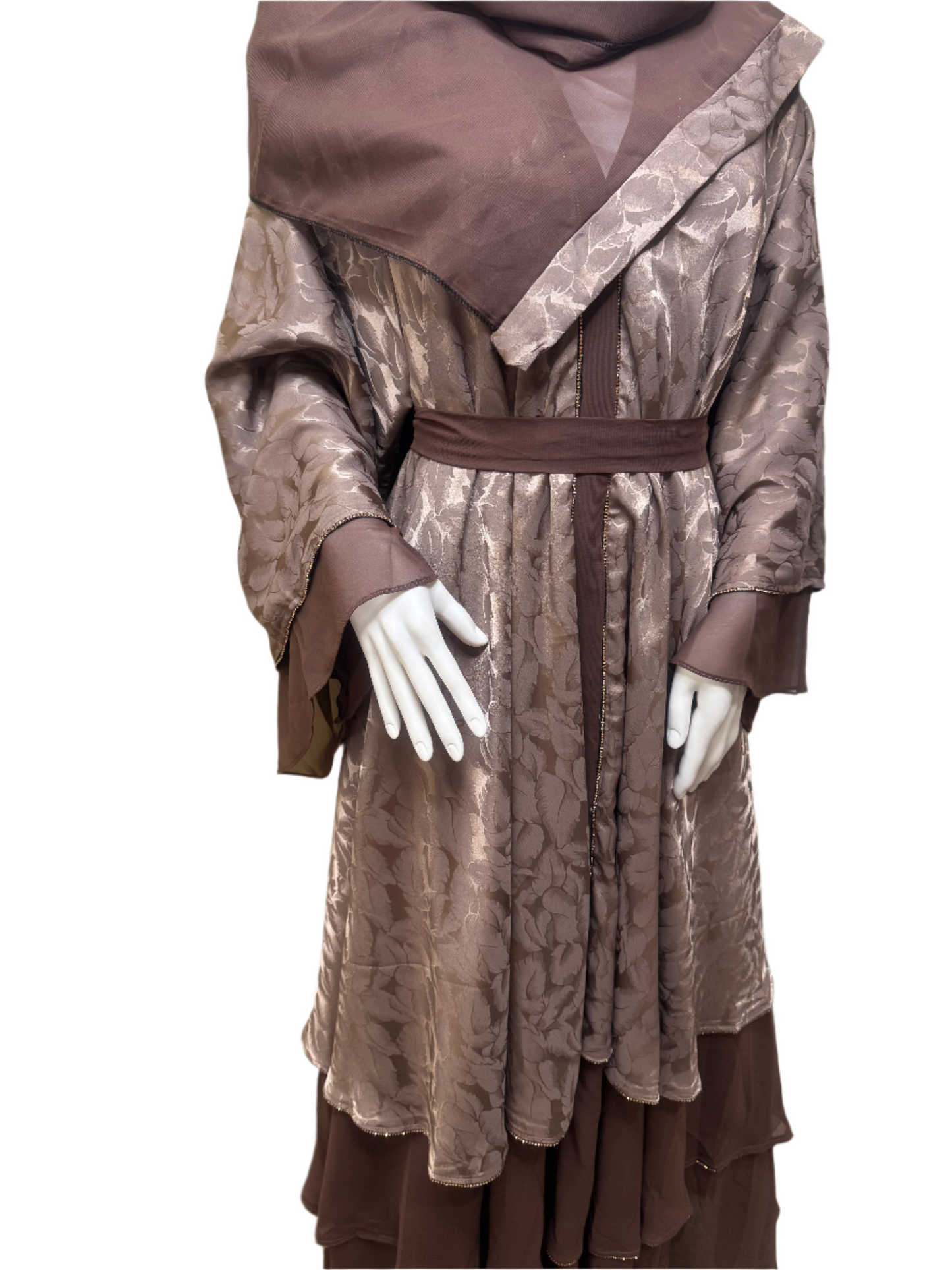 Mocha Luxe Designer Abaya