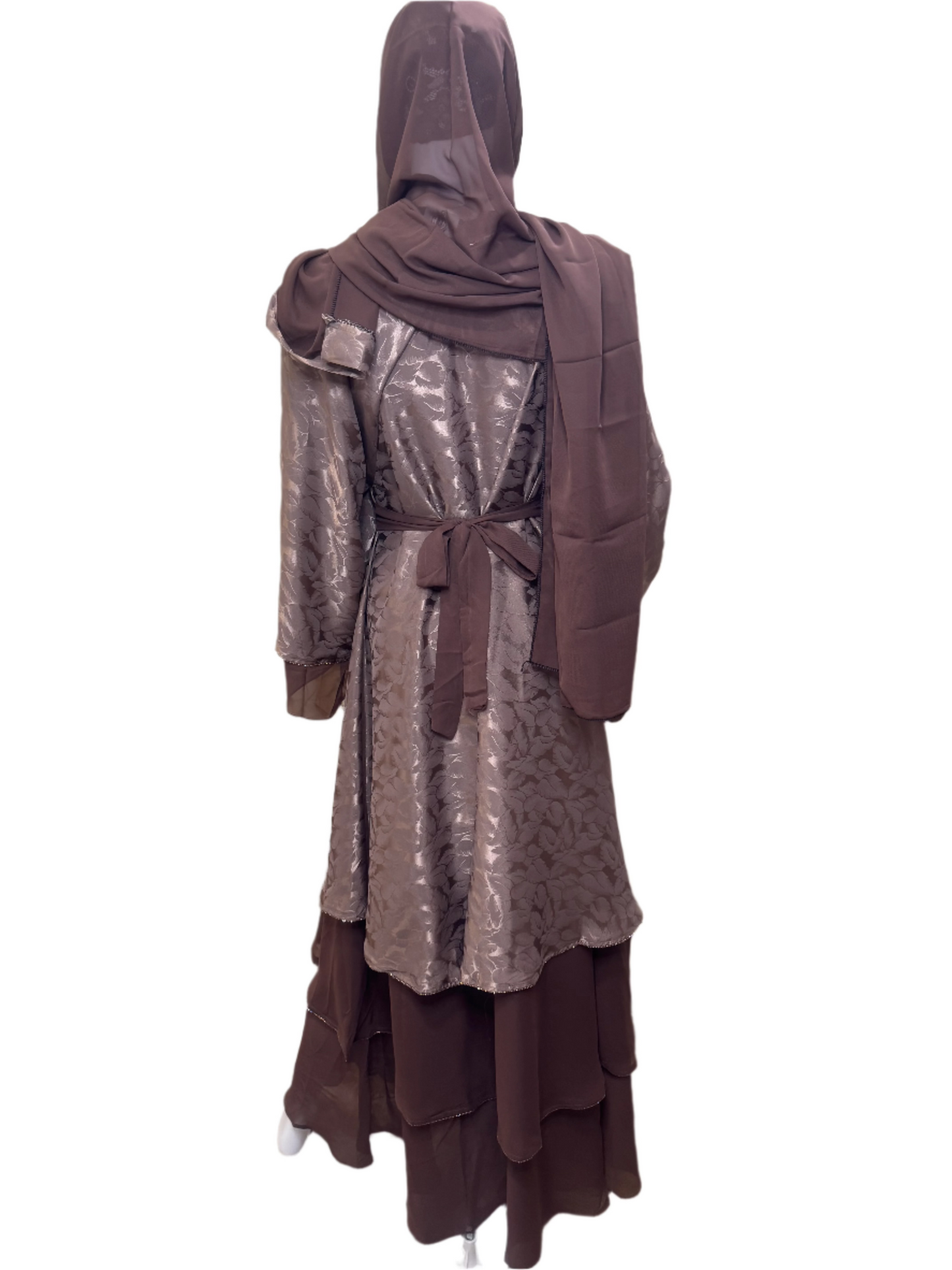 Mocha Luxe Designer Abaya